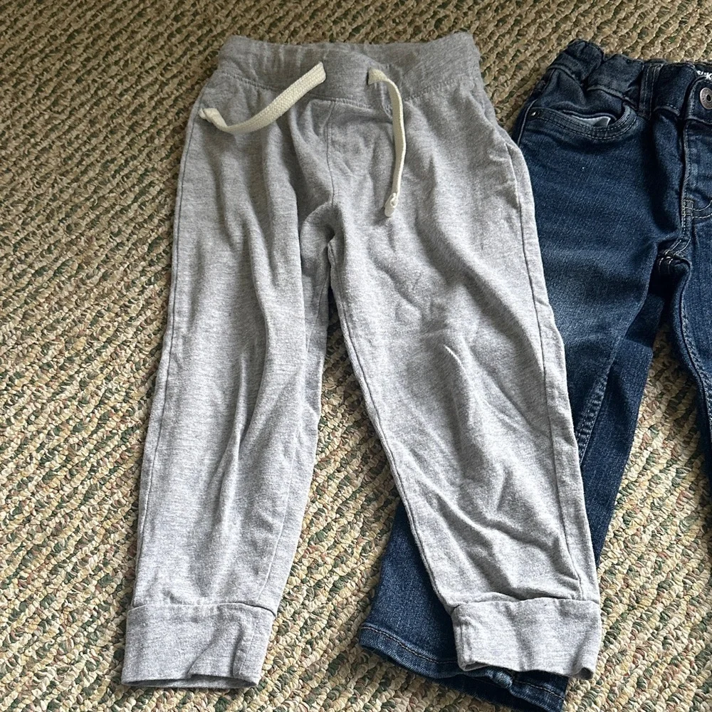 Gray and Blue Kids Bottoms Set 3T